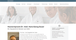 Desktop Screenshot of hautarzt-dauer.de