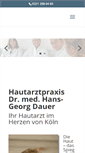 Mobile Screenshot of hautarzt-dauer.de